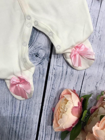 125. Комбинезон с шапкой и царапками,100% хлопок интерлок