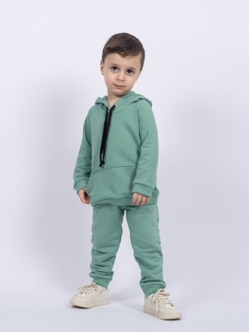 311-Х. Свитшот с капюшоном + Штаны, хлопок 65%, 35% ПЭ, 3-х нитка ( без начеса) хаки 122,128,134,140